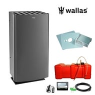 Mökkilämmitin Wallas 26CC seinänläpiasennus kauko-ohjauksella